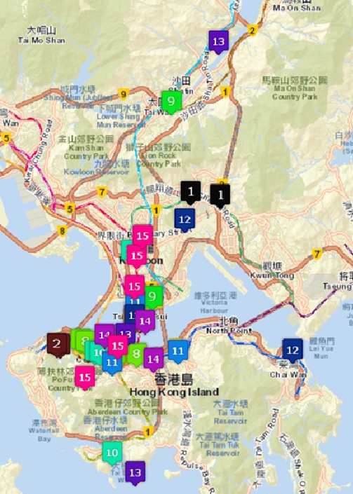 Hong kong map